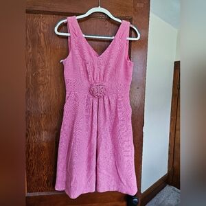 Lilly Pulitzer Pink Tank Midi Dress Size 6